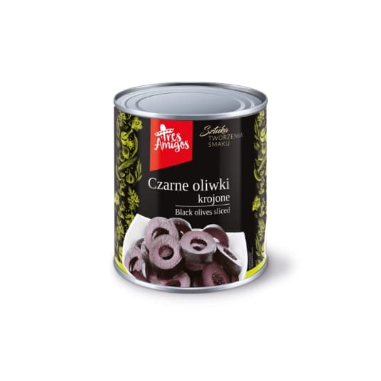 Czarne oliwki krojone